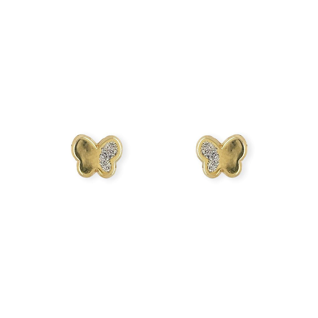 Diamond Butterfly Earrings - Baby FitaihiDiamond Butterfly Earrings