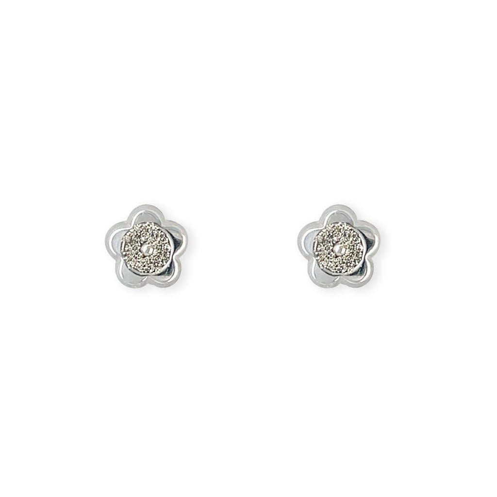 Flower Diamond Earrings - Baby FitaihiFlower Diamond Earrings