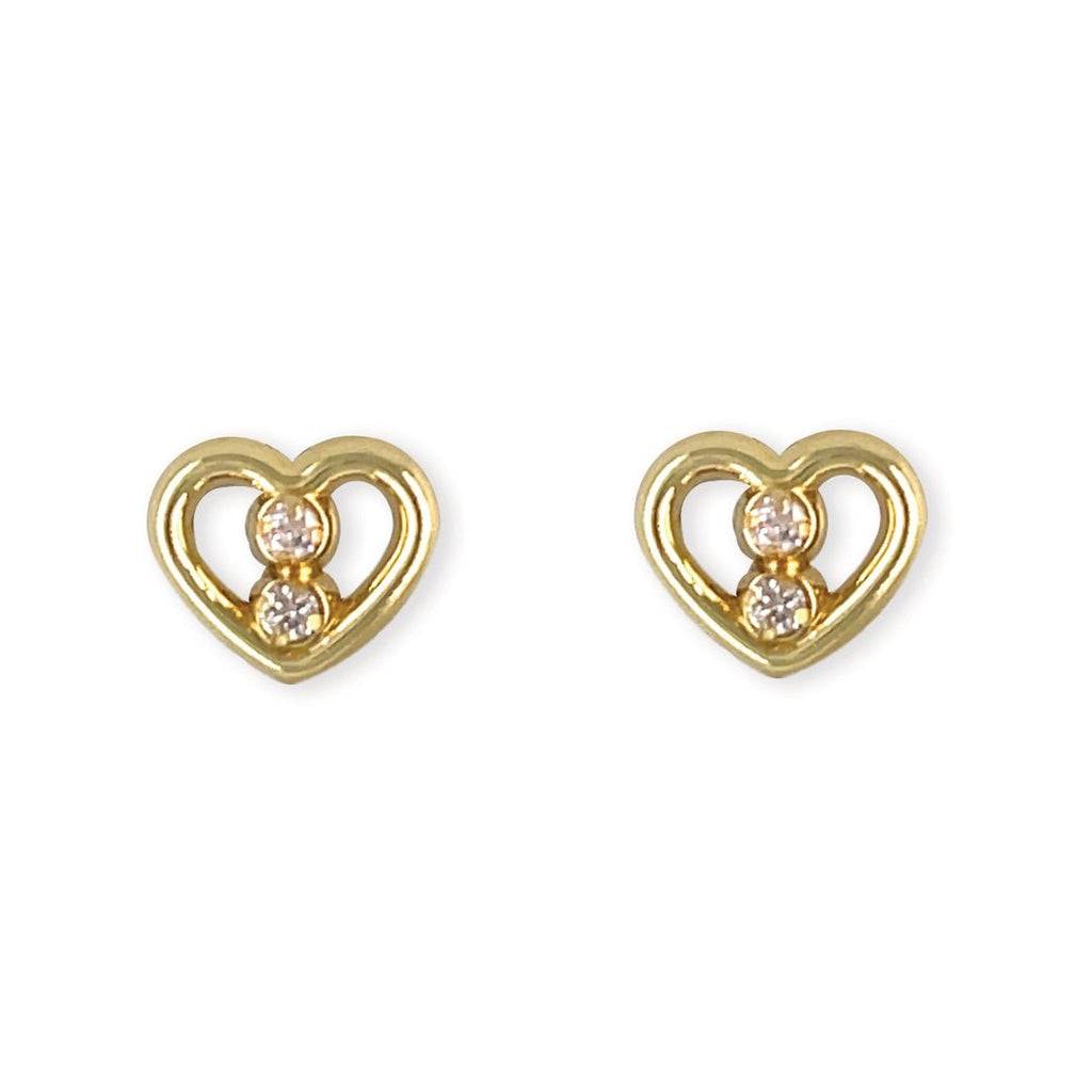Heart Diamond Earring - Baby FitaihiHeart Diamond Earring