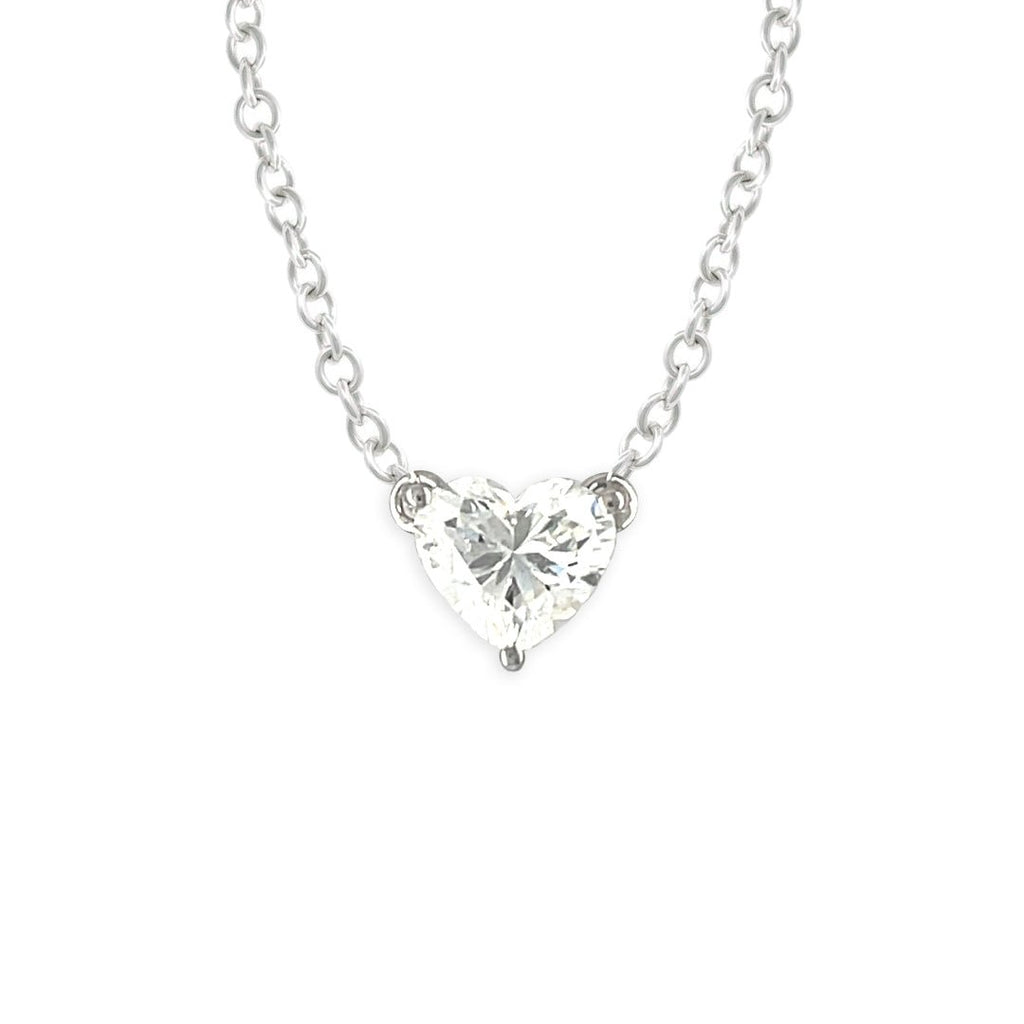 Heart Shape Diamond Necklace - Baby FitaihiHeart Shape Diamond Necklace