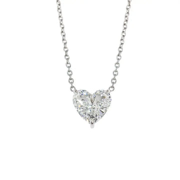Heart-Shaped Diamond Necklace