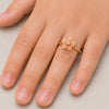Floral Gold & Diamond Ring