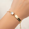 Flower Shape Gold Bracelet (Customizable)
