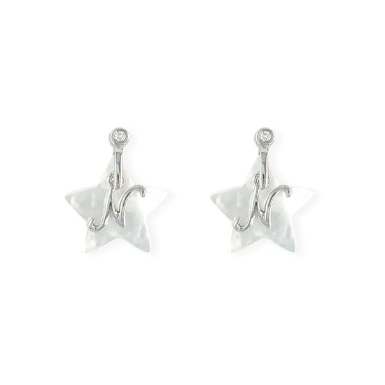 My Name Starts With "N" Star Earrings - Baby Fitaihi