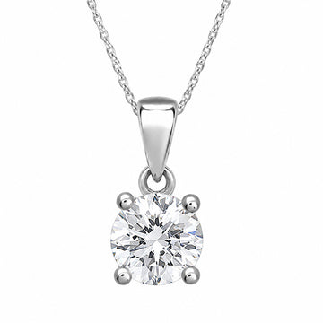 Baby Solitaire Diamond Necklace