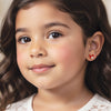 Red Butterfly Gold & Diamond Earrings