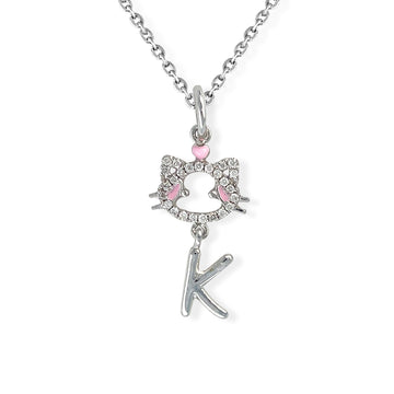 "Maya The Kitten" Necklace With The Letter "K" - Baby Fitaihi