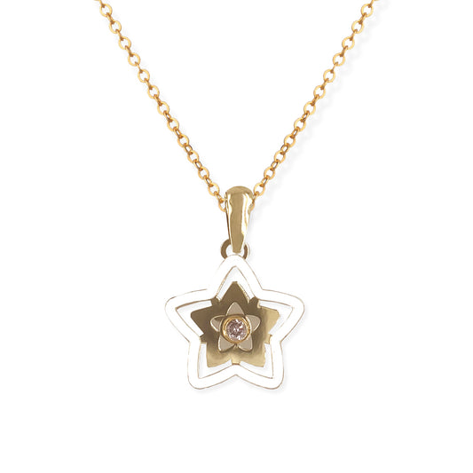 Star Shape Gold & Diamond Set