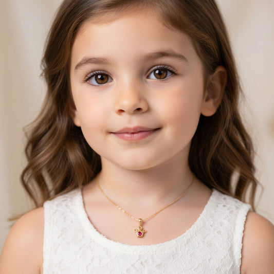 عقد My Princess الذهبي والياقوت
