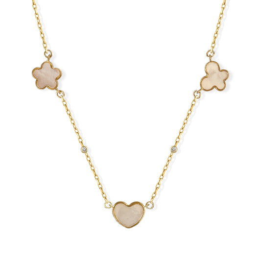 Gold & Diamond Necklace - Baby Fitaihi