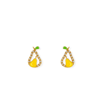 Pear Shape Gold & Diamond Earrings