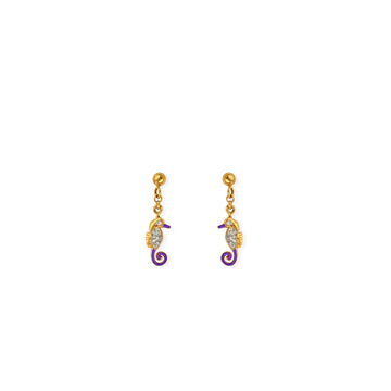Seahorse Shape Gold & Diamond