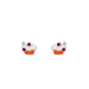 Ice Cream Shape Gold Earrings
