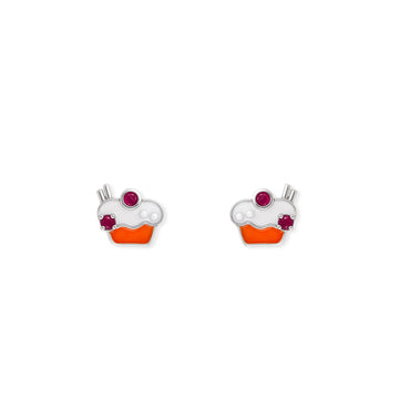 Ice Cream Shape Gold Earrings