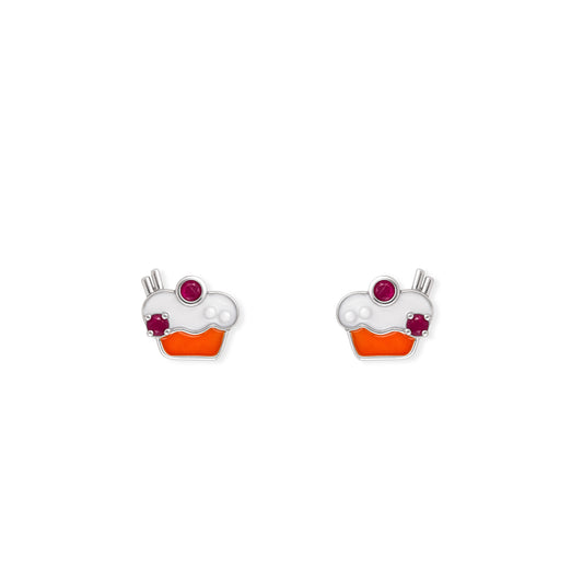 Ice Cream Shape Gold Earrings