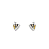 Cake Shape Gold & Diamond Earrings
