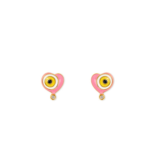 Lucky Heart Studs
