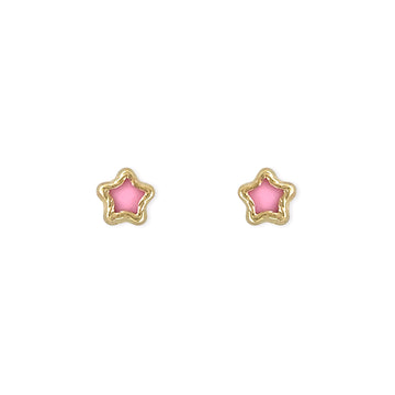 Star Shape Gold Earrings