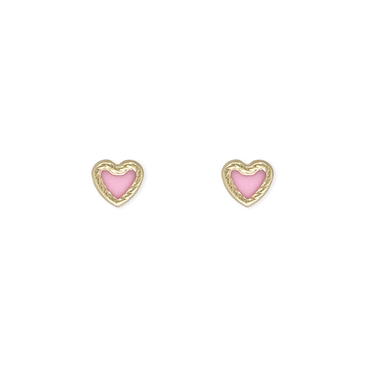 Heart Shape Gold Earrings