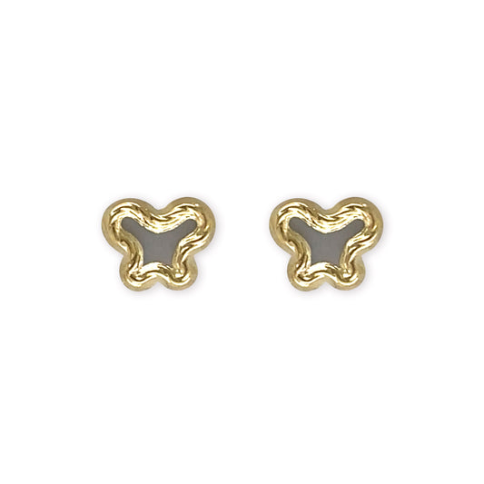 Butterfly Shape Gold Earrings