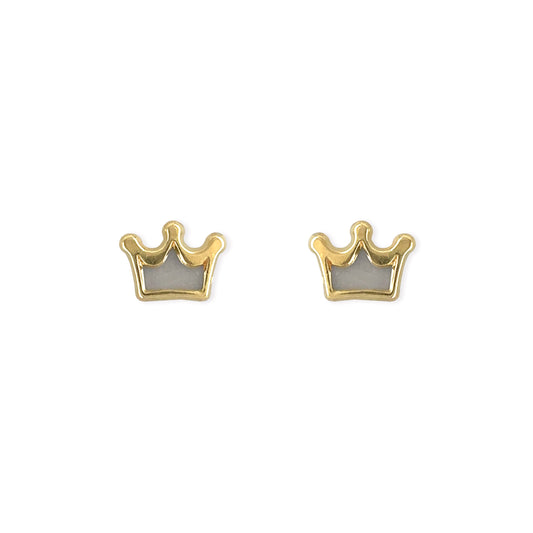 My Princess Crown Gold Earrings