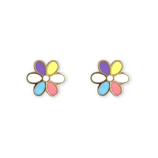 Colorful Gold Earrings