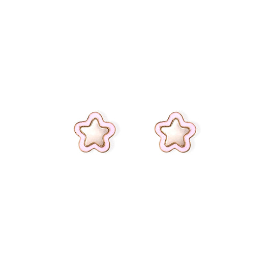 Star Shape Gold Earrings