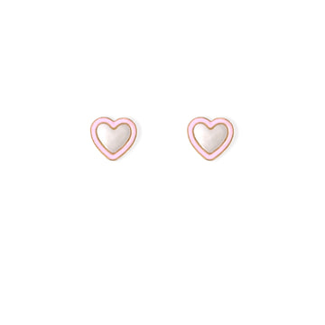 Heart Shape Gold Earrings
