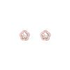 Flower Shape Gold Earrings