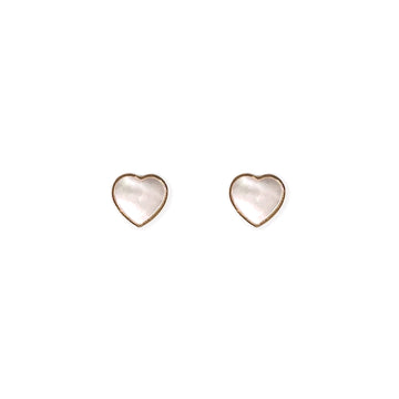 Heart Shape Gold Earrings