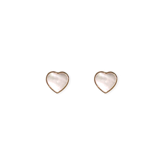 Heart Shape Gold Earrings