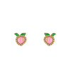 Pink Mango Gold & Diamond Earrings