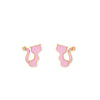 Cat shape Gold & Diamond Earrings