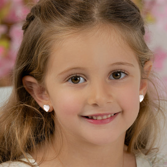 Heart Shape Gold Earrings