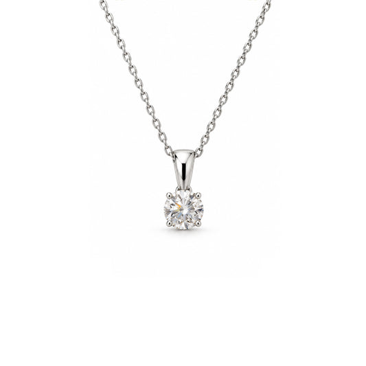 Baby Solitaire Diamond Necklace
