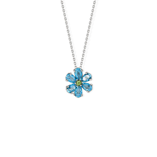 Flower Shape Gold Necklace