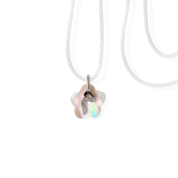 My Name Starts With "م" Flower Necklace