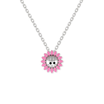 Flower Shape Gold & Diamond Necklace