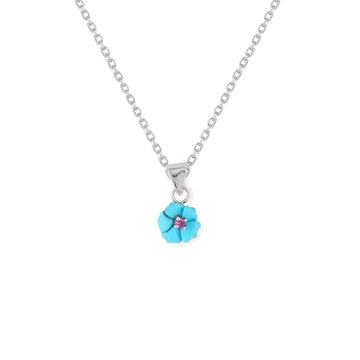 Blue Floral Necklace