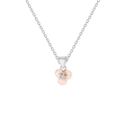 Floral  Gold & Diamond Necklace