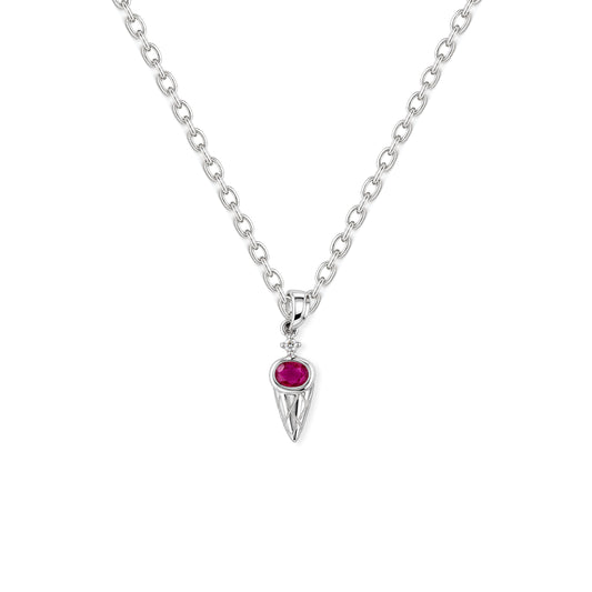 Ruby Scoop Gold & Diamond Necklace