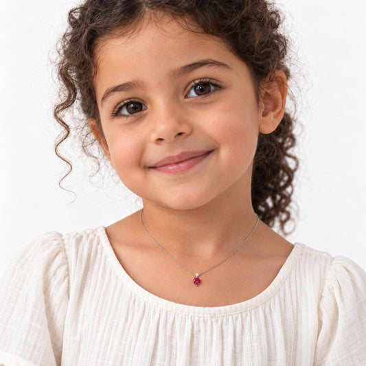 Heart Shape Gold & Diamond Necklace