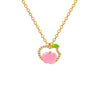 Apple Shape Gold & Diamond Necklace