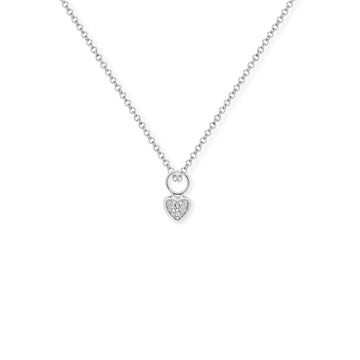 Heart Shape Gold & Diamond Necklace