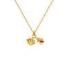 Little Shell & Heart Pendant Necklace