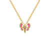 Butterfly Shape Gold & Diamond Necklace
