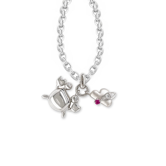 Crab-Shaped Gold & Diamond Necklace