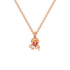 Octopus Shape Gold & Ruby Necklace