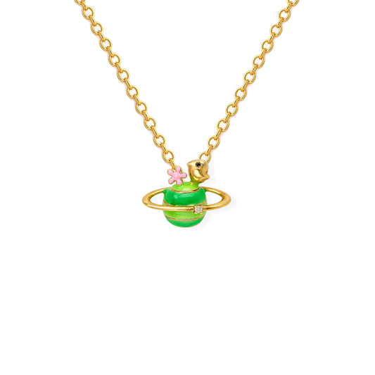 Whimsy Planet Charm Necklace
