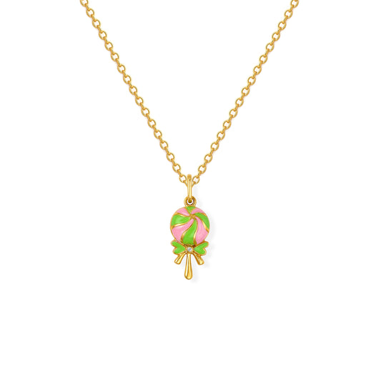 Sweet Treat Lollipop Charm Necklace